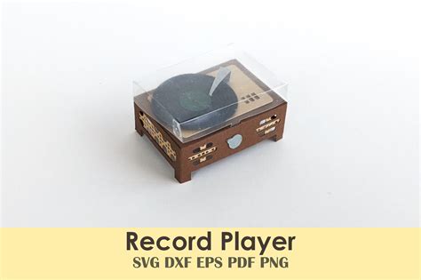 Download mini-record-player-template SVG