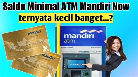 minimal saldo di atm mandiri