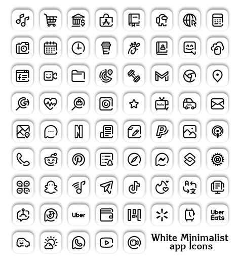 Minimalist Android App Icons