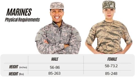 Minimum Height For Marines