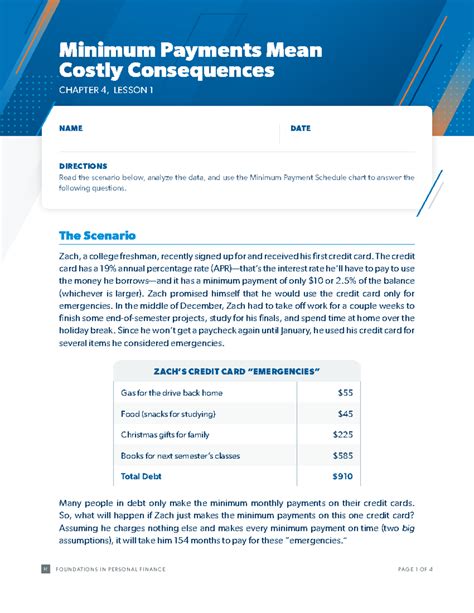 minimum payments mean costly consequences