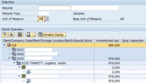 minimum stock level report in sap tcode