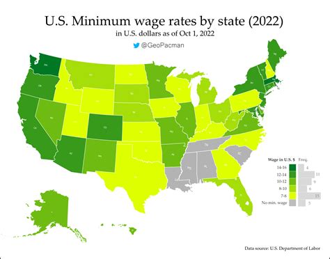 minimum wage 2023 by state and city
