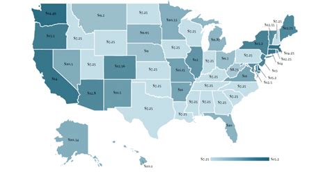 minimum wage by state 2023 ranking