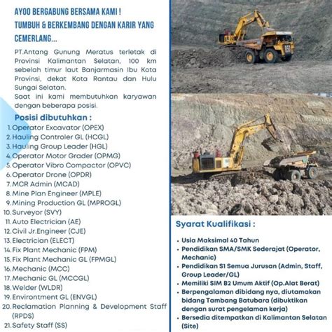 mining jobs in indonesia