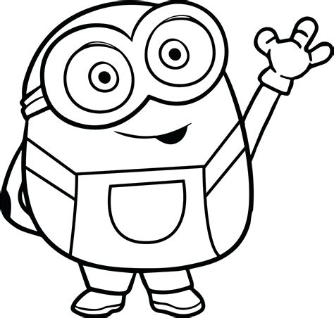 weedtime.us:minion bob coloring pages