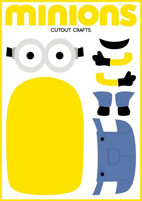 Minion Printable Template Round