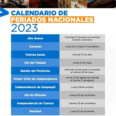 ministerio de turismo feriados 2023