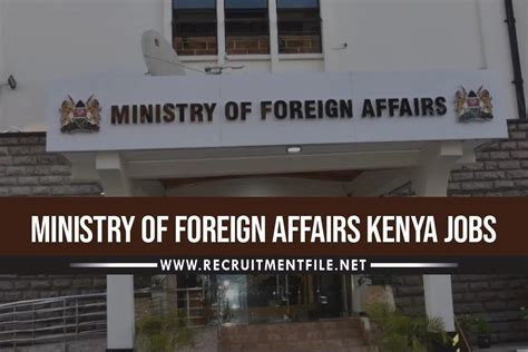ministry of foreign affairs kenya jobs