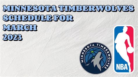 minn timberwolves basketball schedule