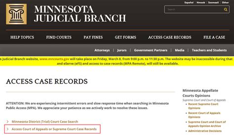 minneapolis court case lookup