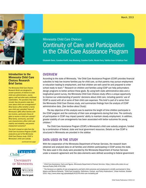 minnesota child care assistance program