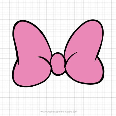 Minnie Mouse Bow SVG Bow Cut File for Cricut and Silhouette Clip Art