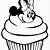 minnie mouse cupcake coloring pages