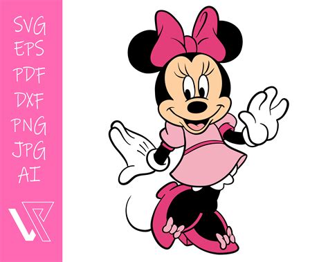 11 Minnie Mouse Head SVG Cut Files Minnie Mouse Face Vector Clipart