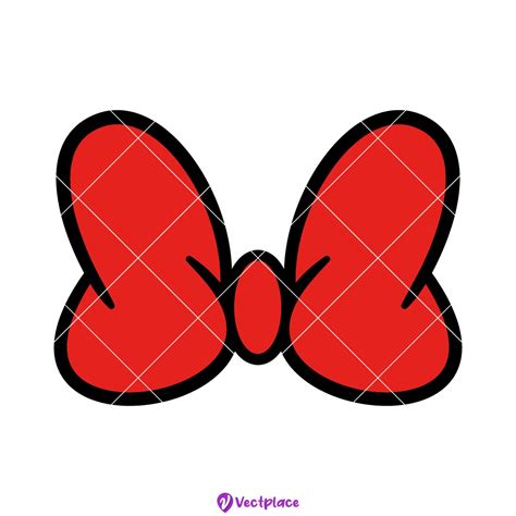 Minnie Mouse Bow Red Printable