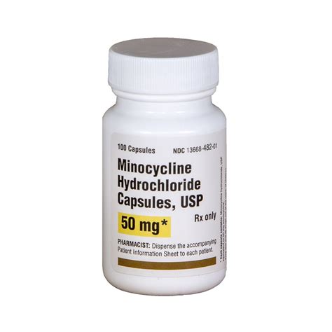 Minocycline HCl, 100mg, 50 Capsules/Bottle McGuff Medical Products