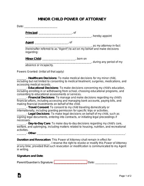 FREE 17+ Guardianship Forms that Protect Your Child in PDF Ms Word
