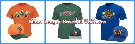 minor league baseball apparel merchandise