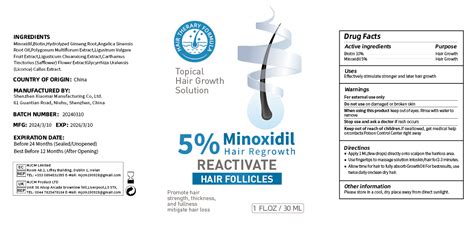 Minoxidil 5 Precautions