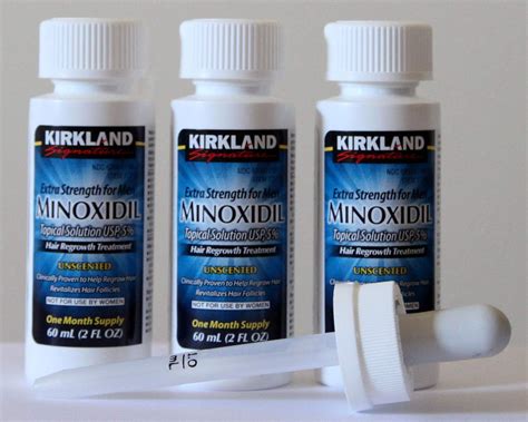 Minoxidil bottles