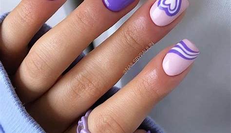Mint Dress & Light Purple Nails For Blonde Teens