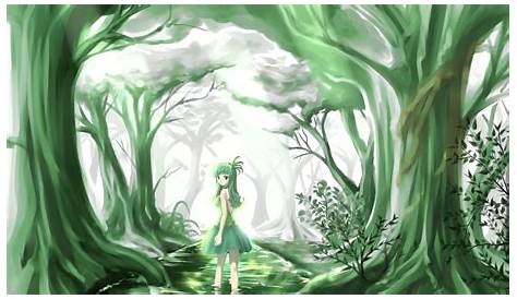 Mint Green Anime Wallpaper