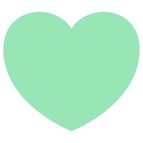 Mint Color Heart