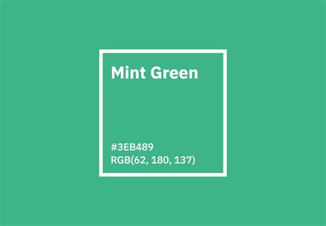 mint colour rgb code