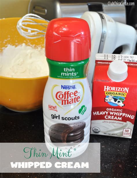 Mint Flavored Whipped Cream