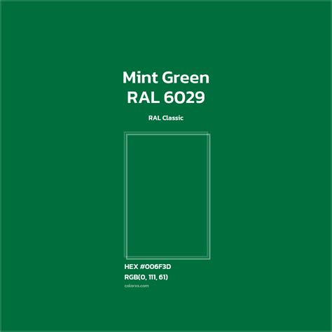 Mint Green Color Ral Code