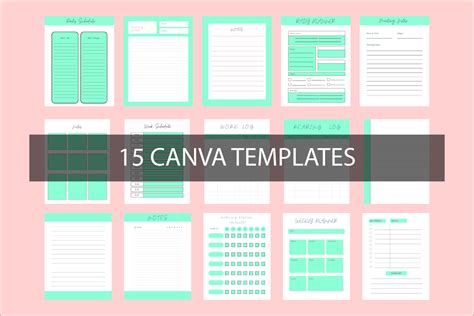 Mint Green Printable Planner Pages