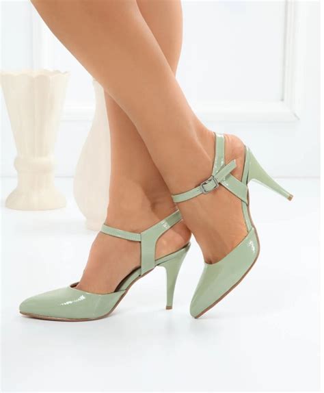 Mint Green Shoes With Strap