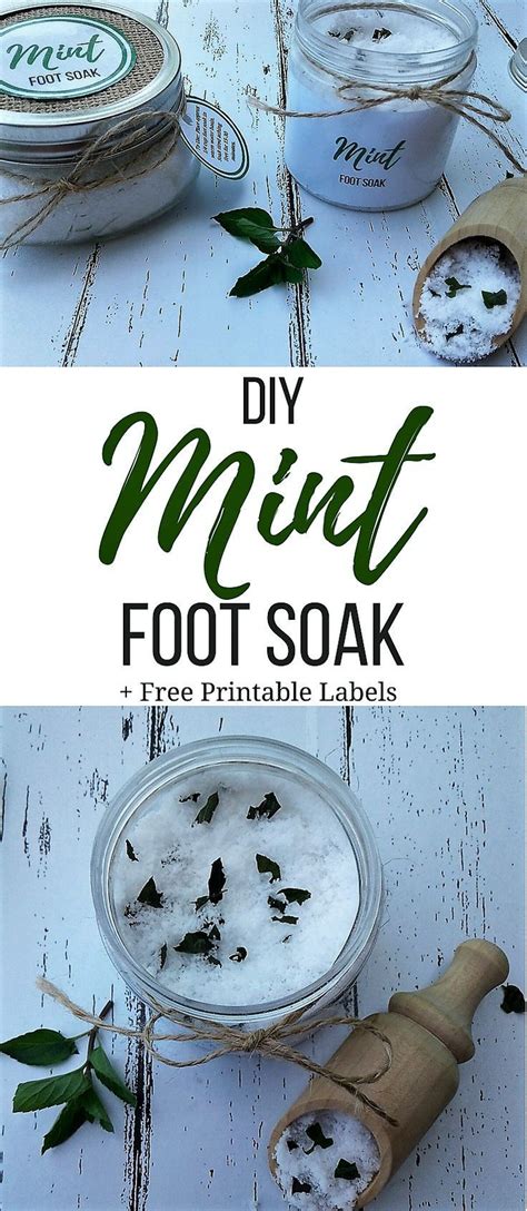 Mint Lime Foot Soak Printable