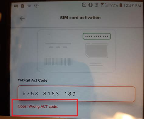 mint mobile oops wrong act code