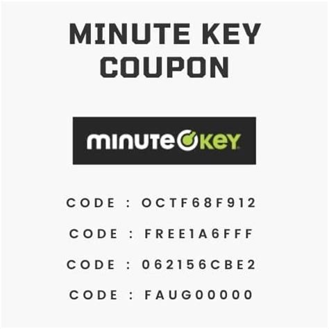 minute key promo code 2025