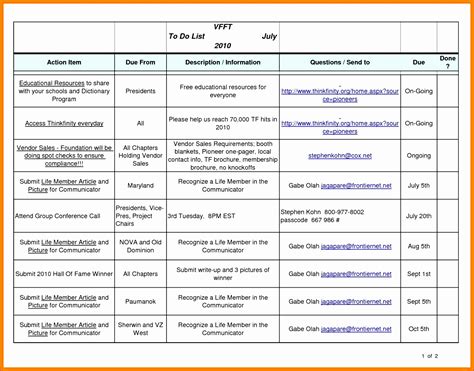 minutes of meeting sample excel format