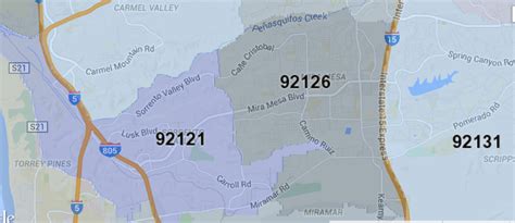 mira mesa zip code