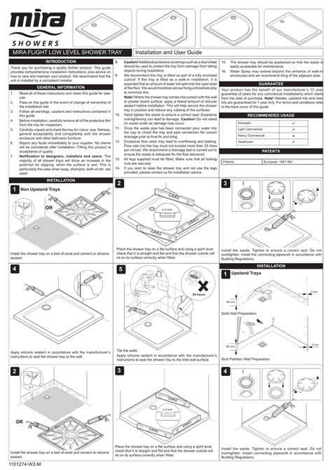 Mira Shower Tray Problems