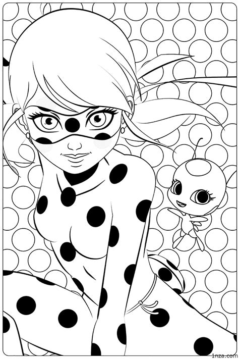 miraculous ladybug coloring pages in 2020 Ladybug coloring