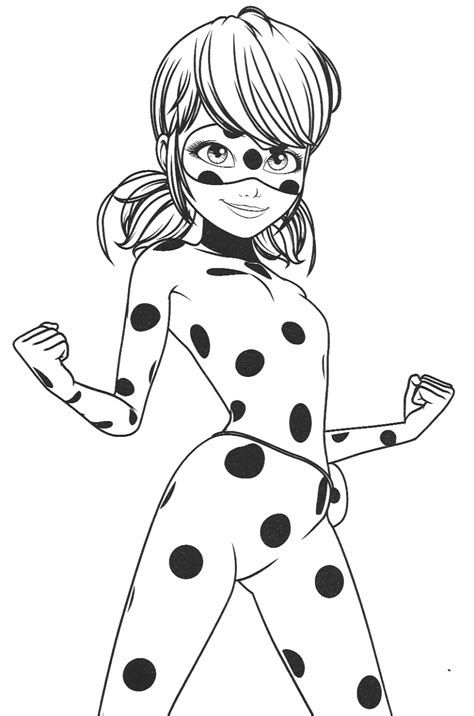 Ladybug And Cat Noir Coloring Pages to download and print for free