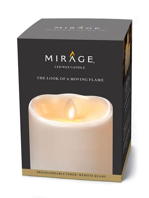 Mirage ® LED Flameless Wax Candles 5Pack w/Remote Control & Batteries