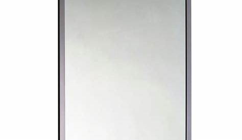 Miroir Cadre Inox Rectangulaire Avec Noir SDVM5670