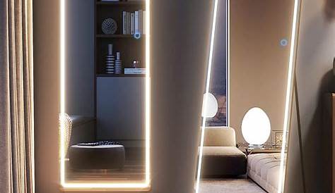 Miroir Led Chambre FANPINFANDO Or Moderne De Salle De Bain