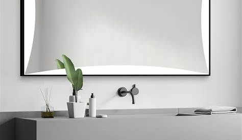 Miroir de salle de bain mural CURVY Biselarte design