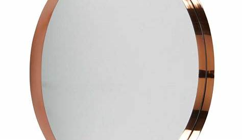 Miroir rond en métal cuivré D.90cm Emmy Maisons du Monde