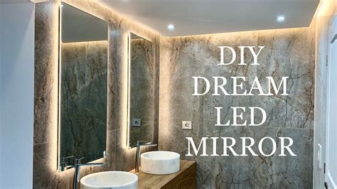 mirror frame DIY with LED lights