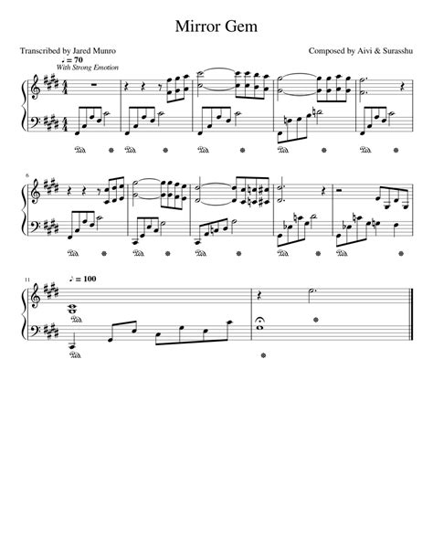 Mirror Gem Piano