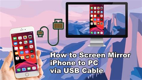 mirror iphone screen to pc with cable