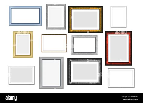 Mirror Set Of 6 Frames